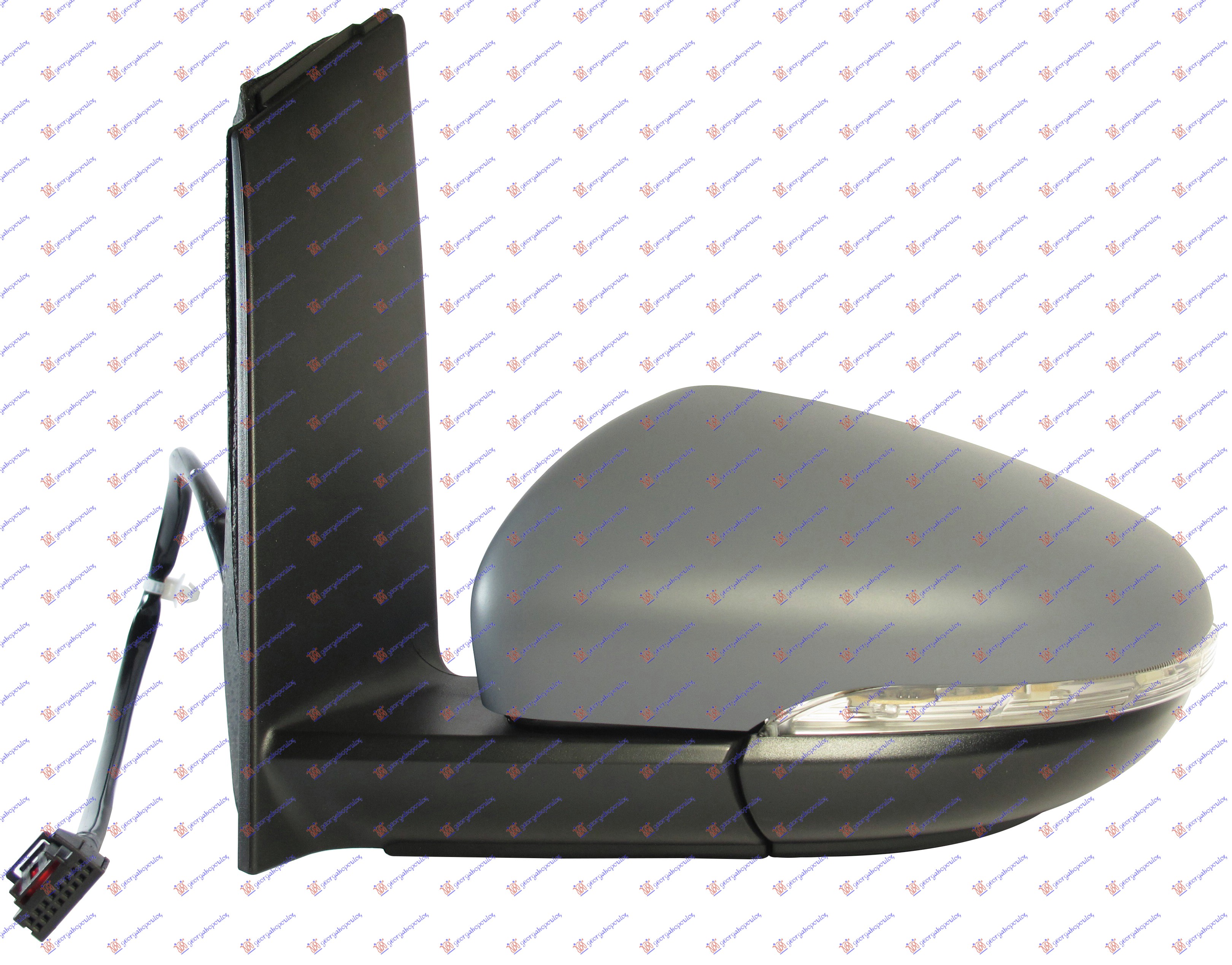 RETROVIZOR ELEKTRICNI SA GREJACEM PM (MIGAVAC) (A KVALITET) (ASFERICNO STAKLO) - LEVO