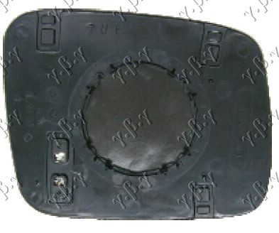 STAKLO RETROVIZORA SA GREJACEM (RAVNO) - LEVO