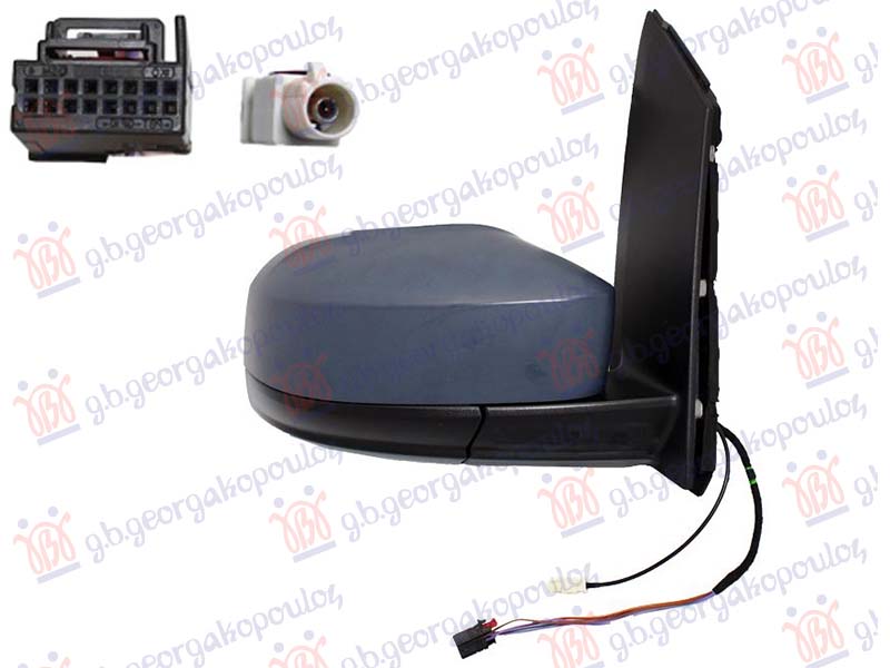 RETROVIZOR ELEKTRICNI SA GREJACEM PM (CIP ANTENE) (KONVEKSNO STAKLO)