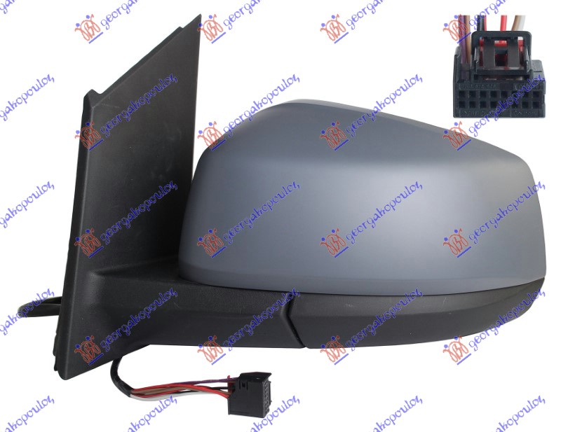 RETROVIZOR ELEKTRICNI SA GREJACEM PM (ELEKTRO-SKLOPIV) (7 PIN) (A KVALITET) (KON - LEVO