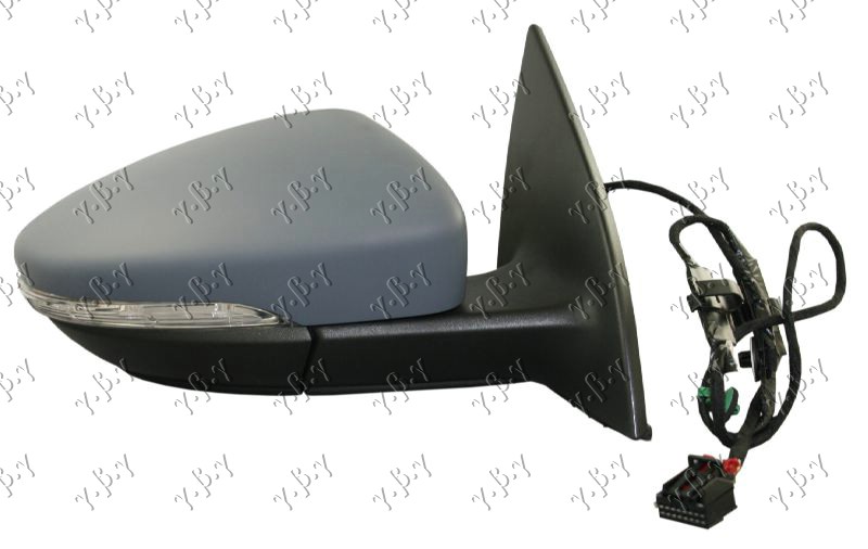 RETROVIZOR ELEKTRICNI SA GREJACEM PM (MIGAVAC) 09- (A KVALITET) (KONVEKSNO STAKL - DESNO