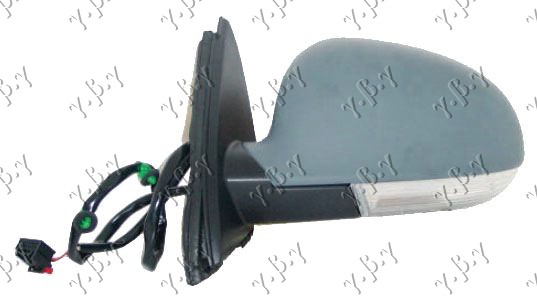 RETROVIZOR ELEKTRICNI SA GREJACEM PM (MIGAVAC) (ASFERICNO STAKLO) - LEVO