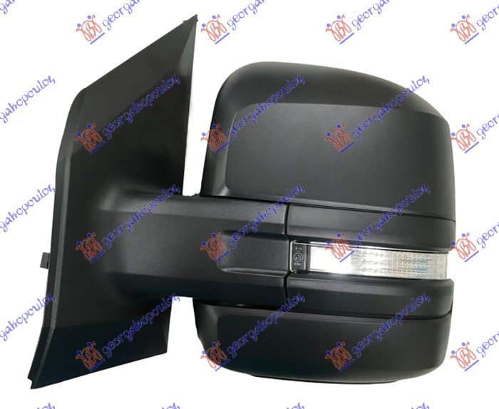 RETROVIZOR ELEKTRICNI SA GREJACEM (MIGAVAC) (KONVEKSNO STAKLO) - LEVO