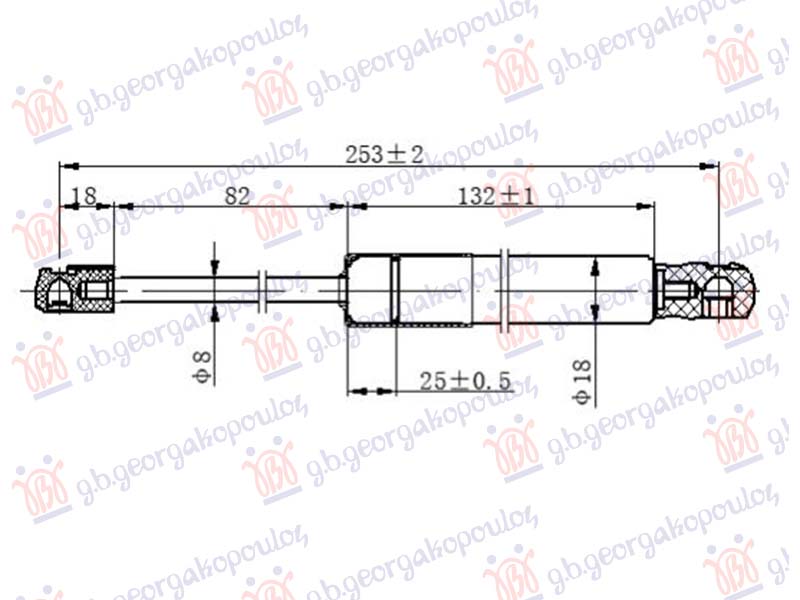 AMORTIZER HAUBE (253L-410N)