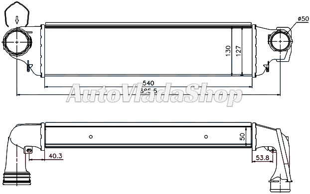 HLADNJAK INTERKULERA  BMW E46 318D-320D  01-03