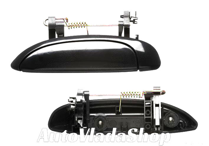 KVAKA PREDNJIH/ZADNJIH VRATA SPOLJASNJA CRNA - LEVO