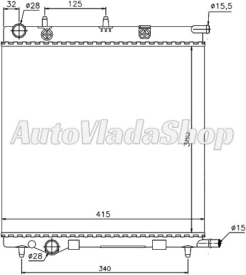 HLADNJAK CITROEN C3 11-14-16-14HDI AC+/-