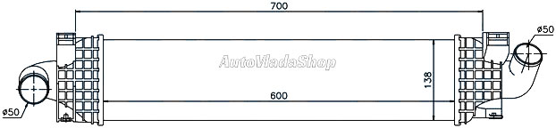 HLAD INTERKULERA  FORD FOCUS 04- 16TDCI-18TDCI-20TDCI / C-MAX