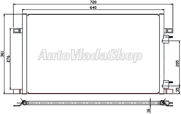 HLADNJAK KLIME RENAULT LAGUNA I16/16-18/16-20/8V-19DTI