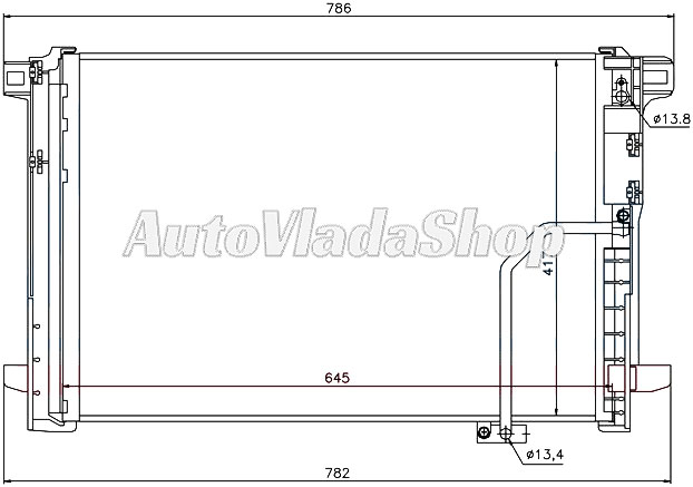 HLADNJAK KLIME MERCEDES 204  25-28-30-35-20CDI-22CDI A