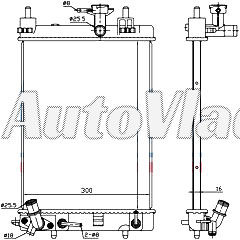 HLADNJAK MOTORA 1.0 i 12V (AUTO) (40x30x16)