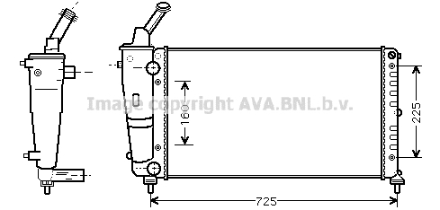 HLADNJAK LANCIA Y 00-03 12/8-12/16 AC+