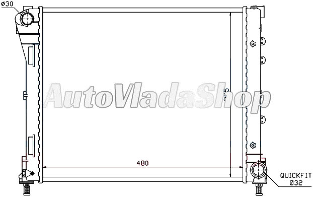 HLADNJAK FIAT 500 0.9TWIN - 13MJTD -14 16V / PANDA 12-