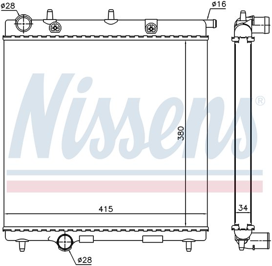 HLADNJAK MOTORA 1.4 DIZEL (38x39x2.7)