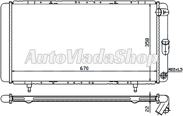 HLADNJAK RENAULT 21 I 14-20-22-21D-21TD AC+/-   03/86-