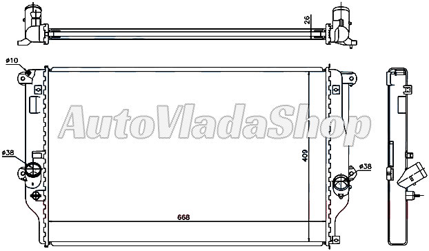 HLADNJAK MOTORA 2.2 D4D DIZEL (MAN) (+/-AC) (668x409) (KOYO)