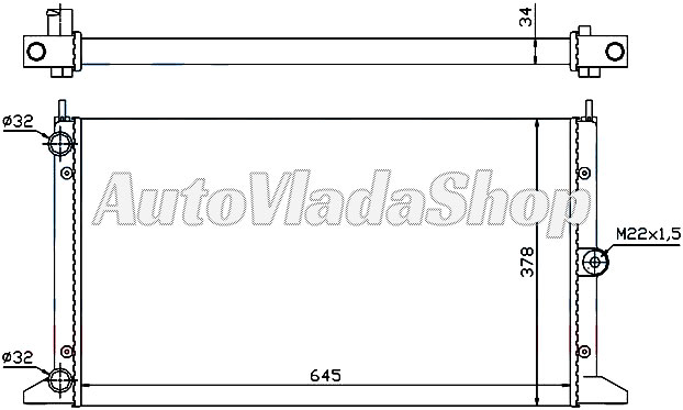 HLADNJAK VW SHARAN I  18 TURBO-19TDI  98-00