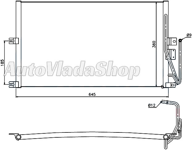 HLADNJAK  KLIME OPEL VECTRA B  16-18-20-22-25-20D-17TD