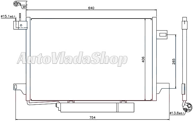 HLADNJAK  KLIME MERCEDES 169 170-200-160CDI-180CDI-20C