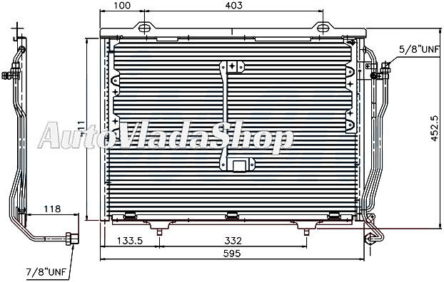 HLADNJAK  KLIME MERCEDES 202 25D- 25TD / CLK 200-230