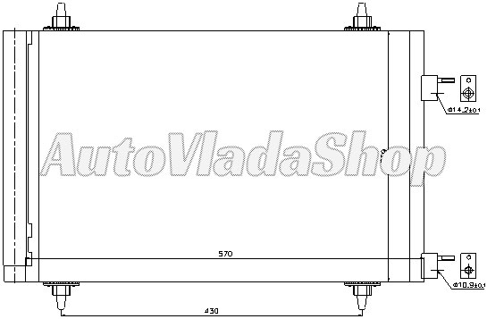 HLADNJAK  KLIME CITROEN C4 14-16 -20HDI 09/04-