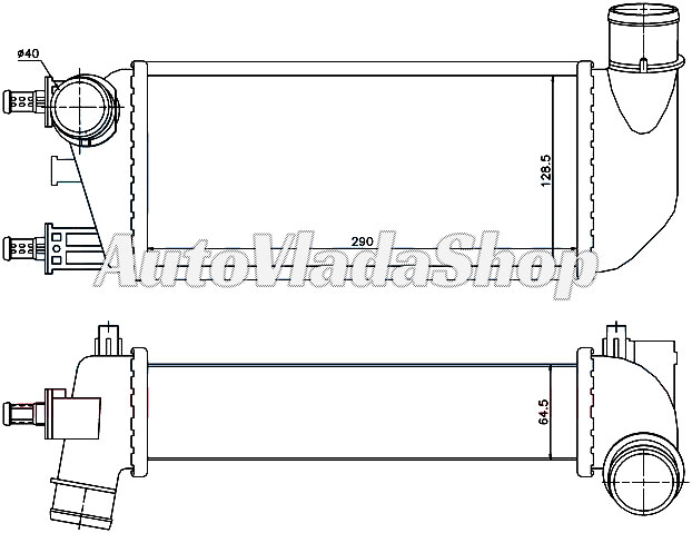 HLADNJAK INTERKULERA 1.3 JTDM-JTD (29x13x6.4)