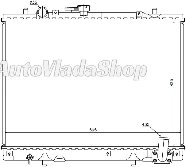 HLADNJAK MOTORA 2.5 T. DIZEL (+/-AC) (42.5x60)