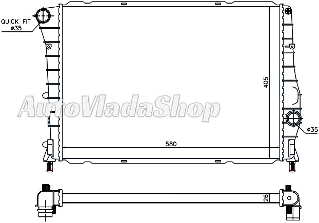 HLADNJAK ALFA 147  19JTD AC+/-  Denso tip