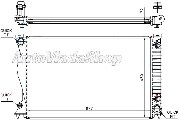 HLADNJAK AUDI A6 04-  20-24-28-30-32 AC+/-  AUT