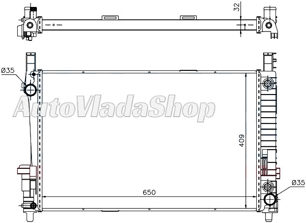 HLADNJAK MERCEDES 169  170-200-160CDI-180CDI-200CDI AC