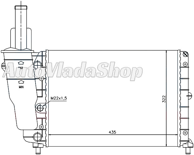 HLADNJAK MOTORA 1.2 (60)(49.6x32.2)